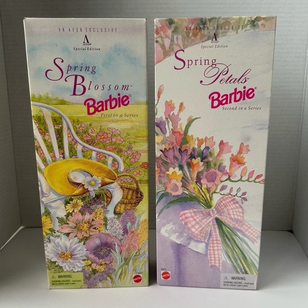 Mattel Barbie Dolls Avon Exclusive Spring Blossom Petals Special Edition NIB 90s